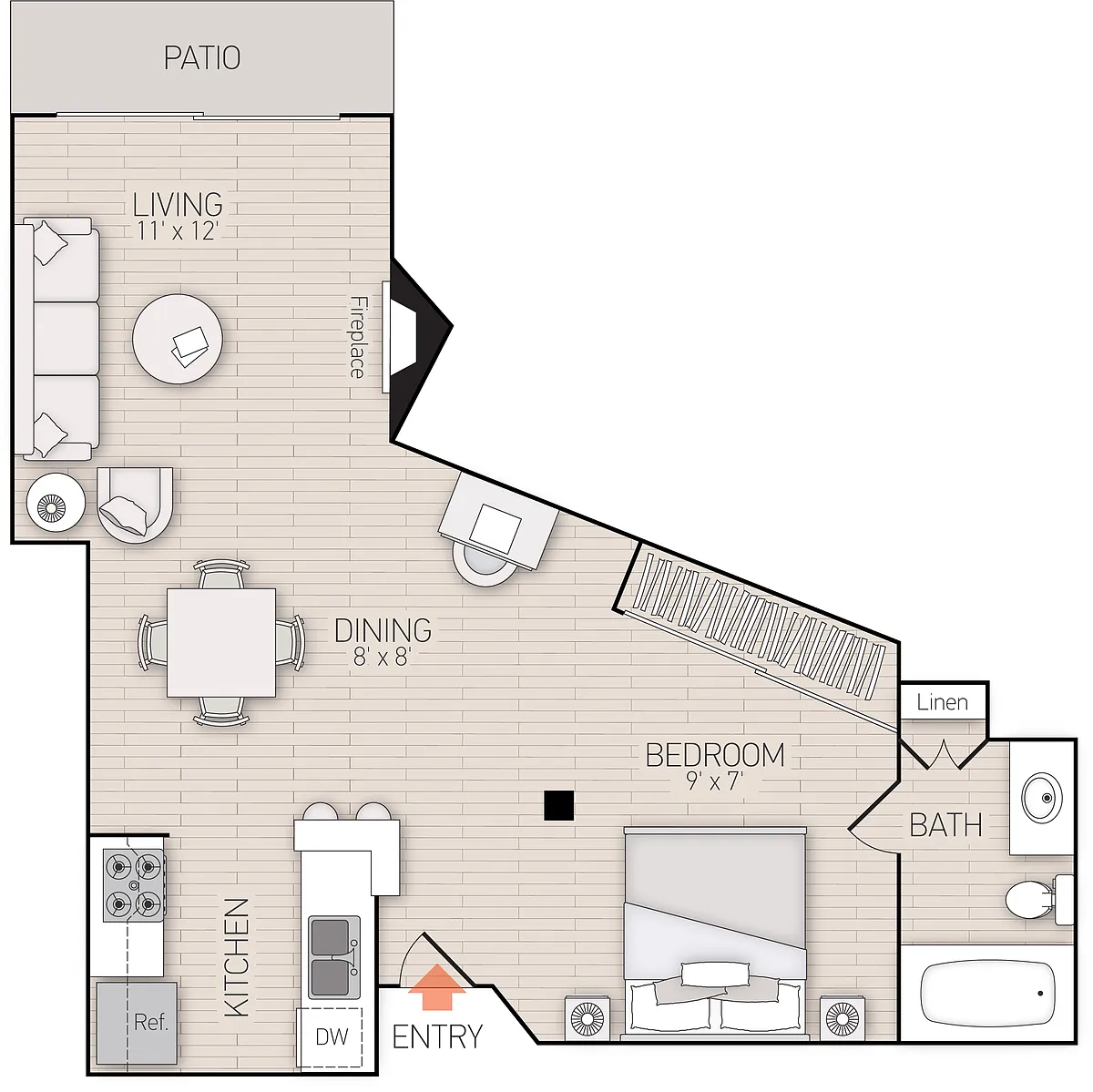 Floor plan Plan D