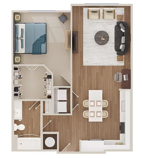 Floor plan 1B-B
