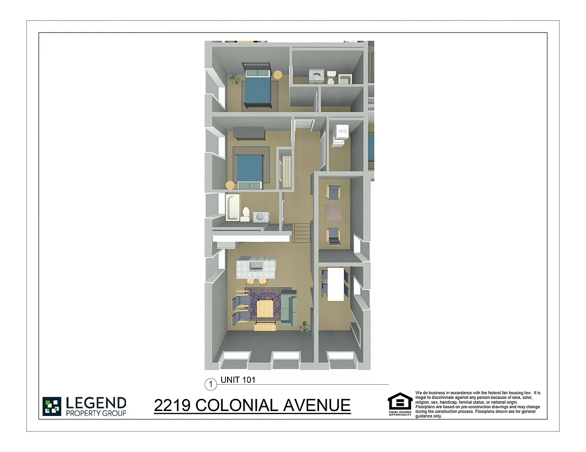 Floor plan Linde Lofts 101
