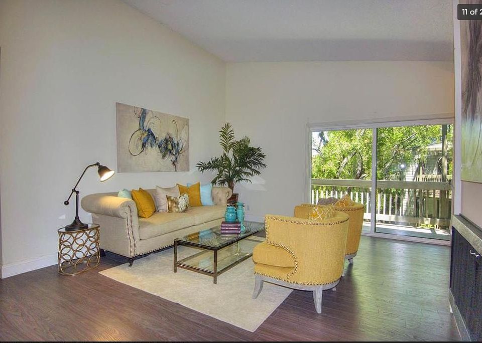 spacious living room with high ceiling