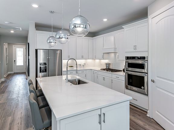 Gourmet kitchen with designer finishes