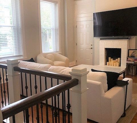 Railing & stairs to below level