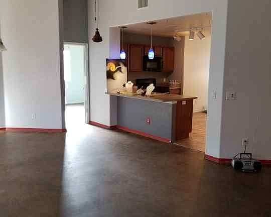 Great room into kitchen
