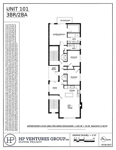 Floor plan 3 Bed 2 Bath