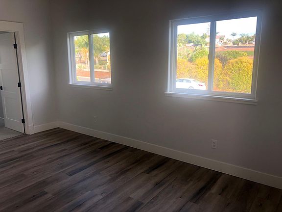 Hardwood floors in living room