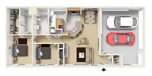 Floor plan The Gettysburg