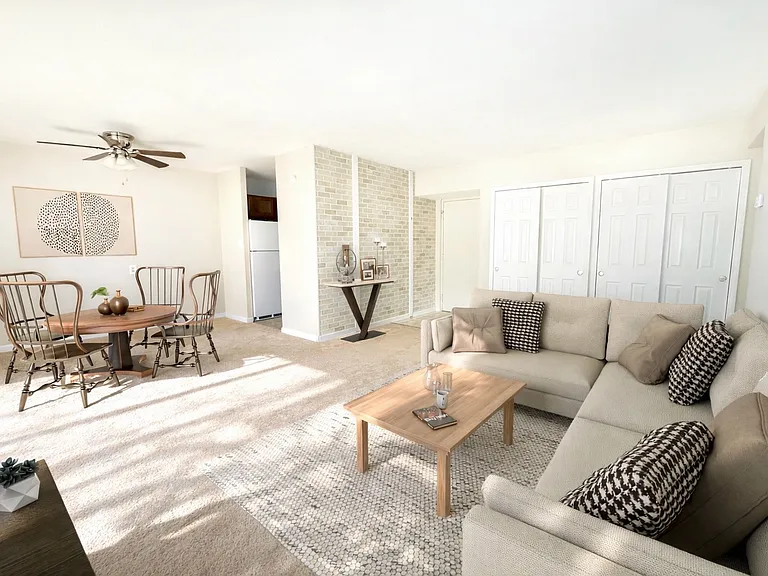 1/2 Bedroom - Living Room (Staged)