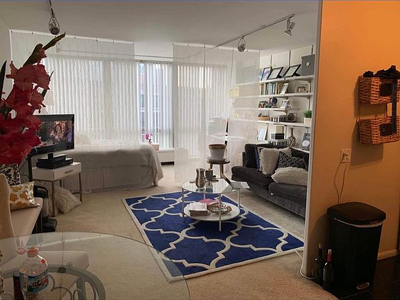 Space for breakfast table and open floor plan.