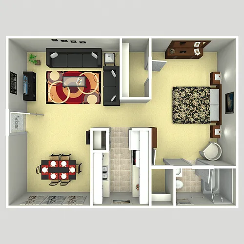 Floor plan A-B