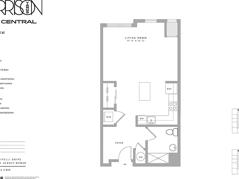 A1B2 floor plan Harrison Yards