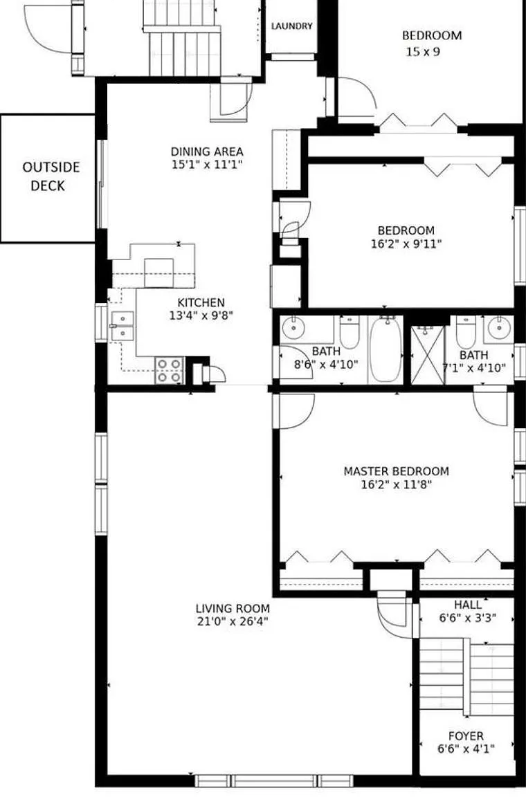 3 bed, 1400 sqft, $2,600 — Photo 2