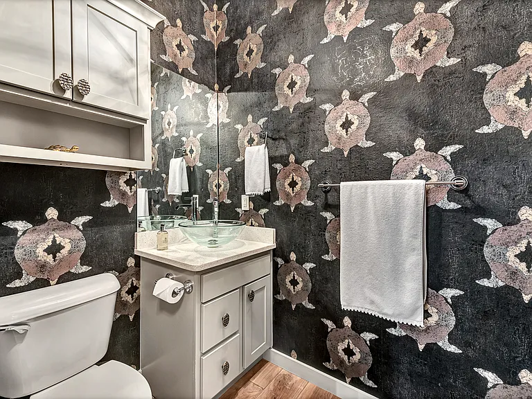 1/2 bathroom downstairs