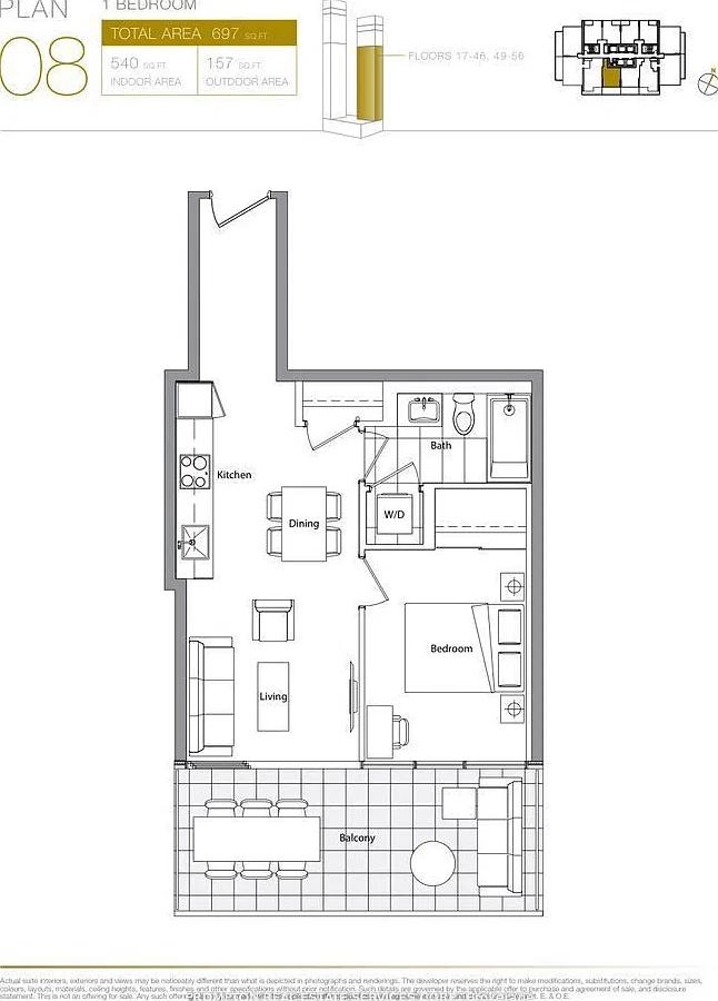 1 bed, $2,500 — Photo 2