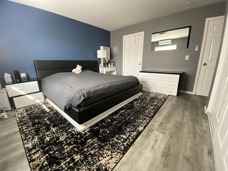 Master bedroom with private bathroom