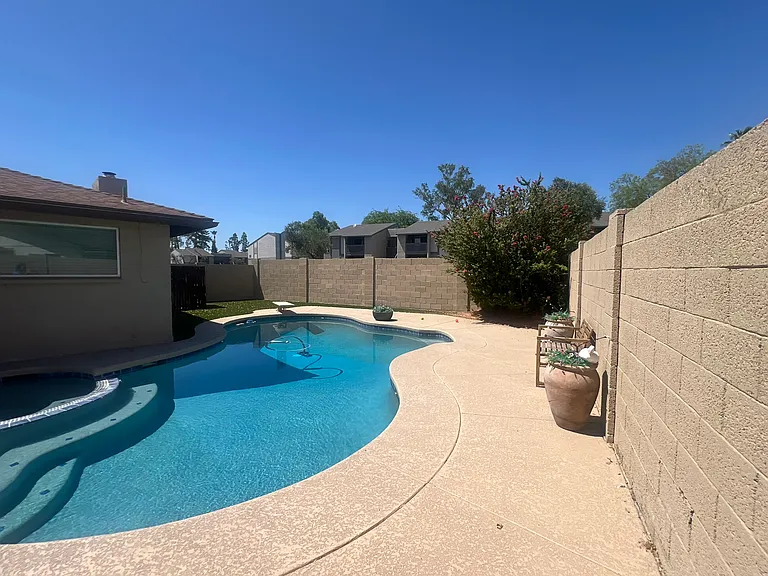 Back yard pool