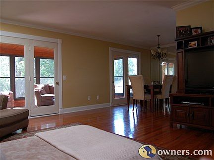 Living room and dining area