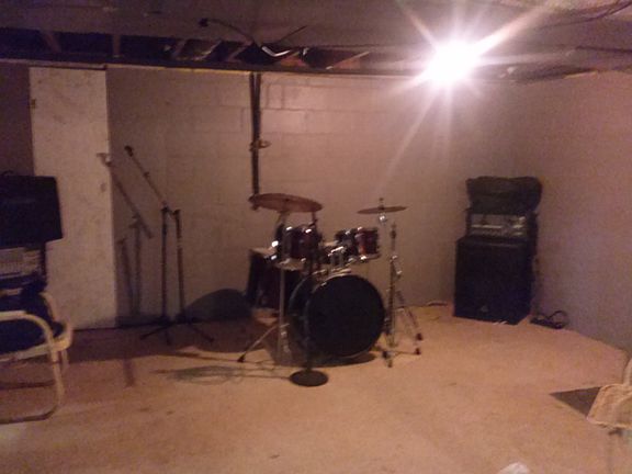 The open area of the basemen