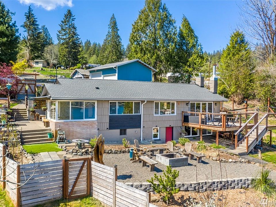 Water Front facing side of home