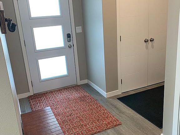entry way with coat closet 