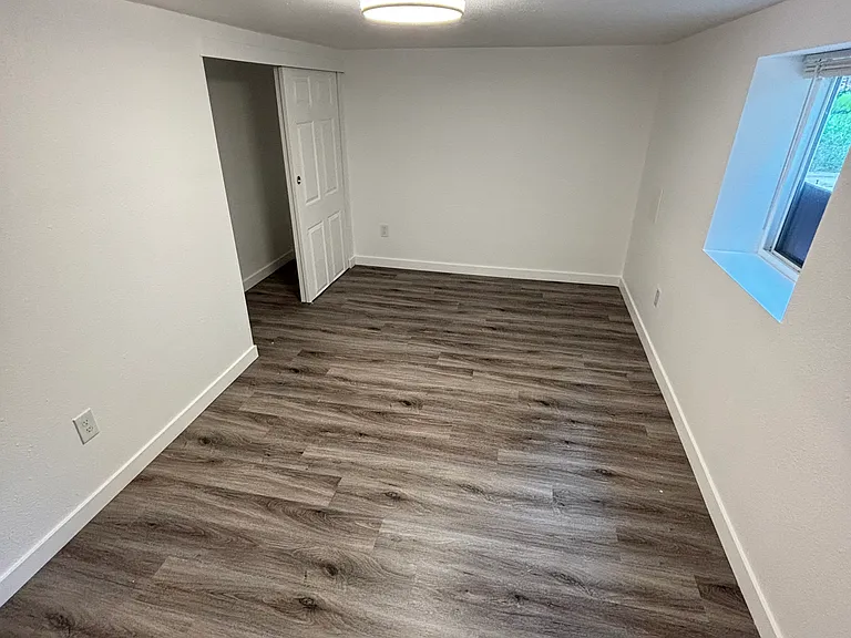 Large closet in bedroom