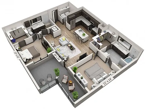 Floor plan Llano