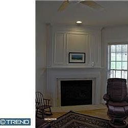 Living room fireplace