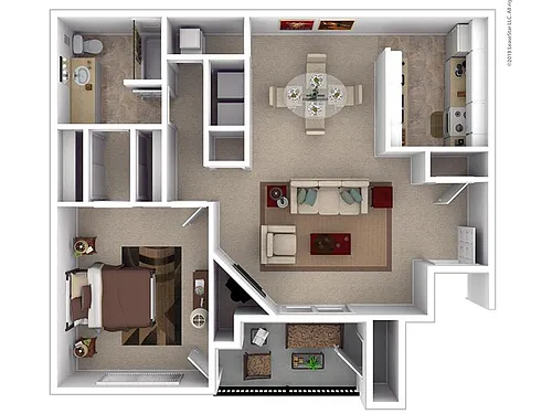 Floor plan 1X1