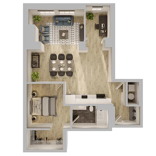 Floor plan L16-1BR