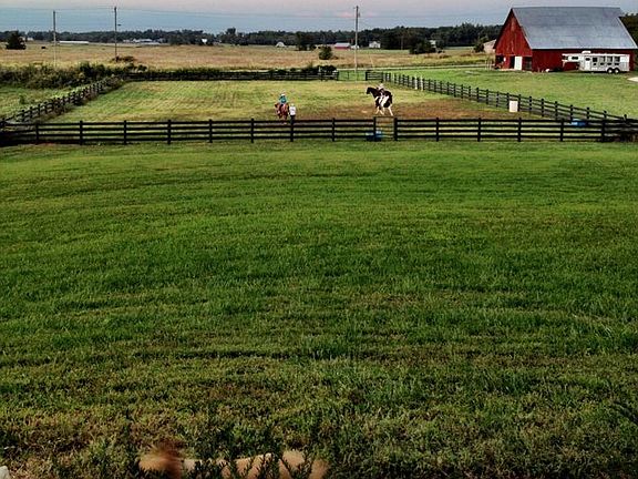 Full size riding arena. 