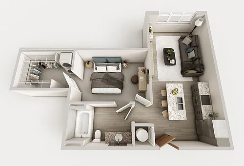 Floor plan 1 Bed