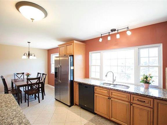 Kitchen with granite countertops