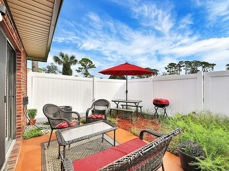 Town Home patio area