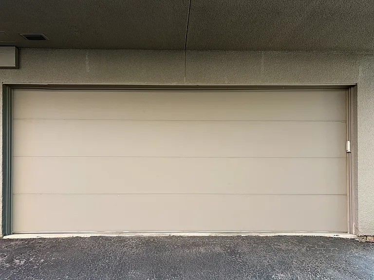Private 2 car garage + storage