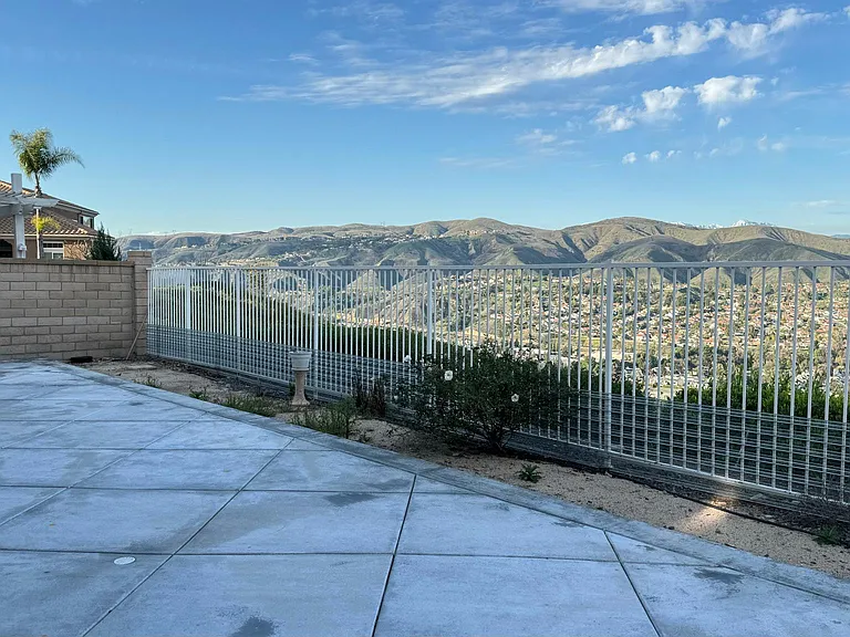 Backyard with privacy and view