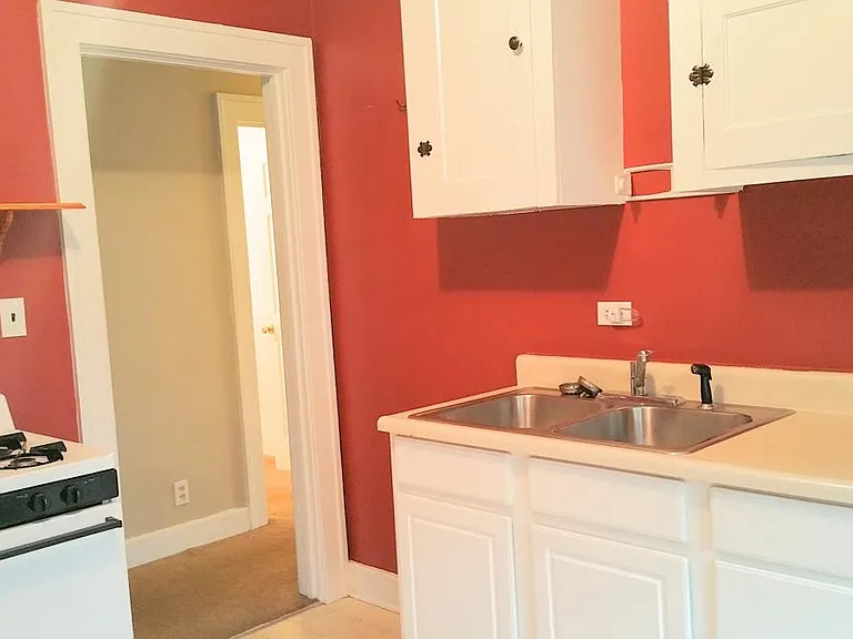 Kitchen - now painted white