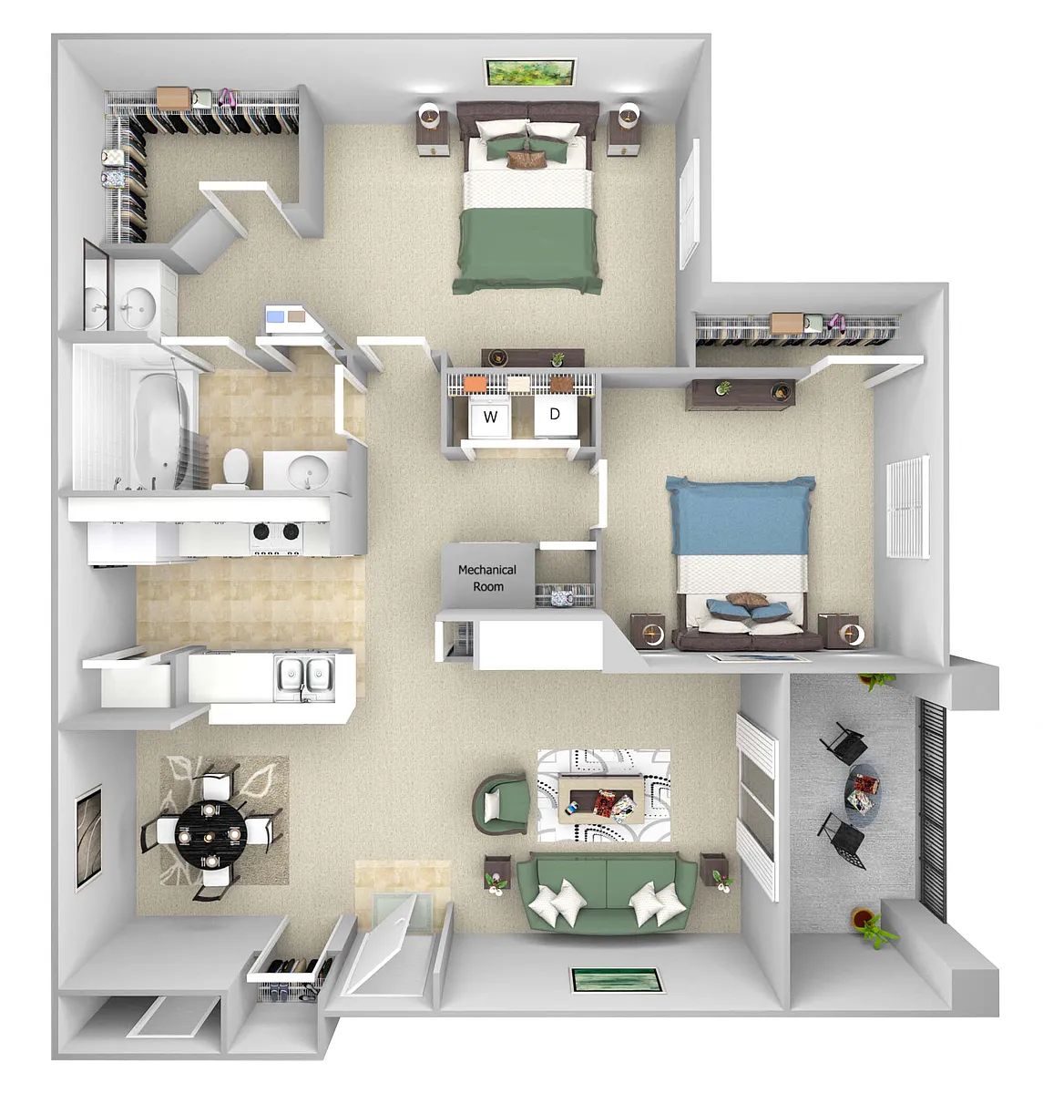 Floor plan B1 (The Delaware)