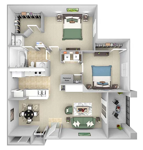 Floor plan B1 (The Delaware)