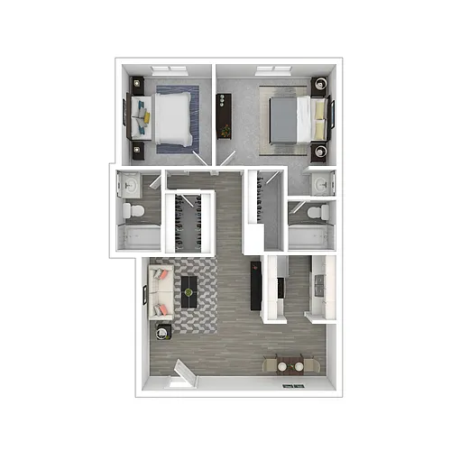 Floor plan 2x2B