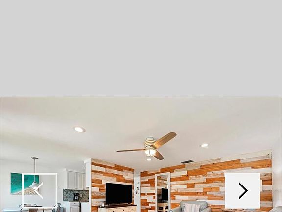 Living room and dining area