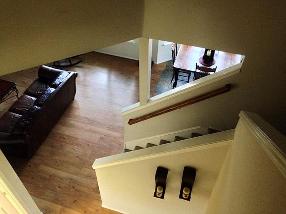 Looking down from upstairs