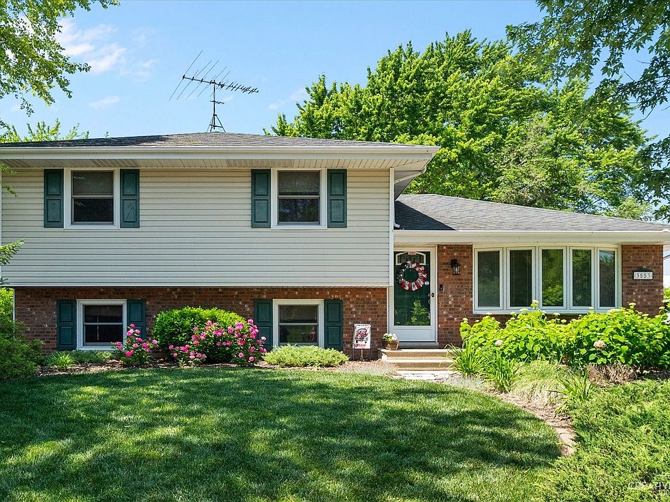 Professionally landscaped yard