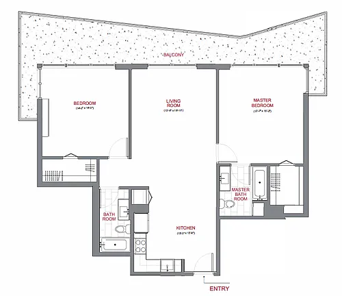 Floor plan Q