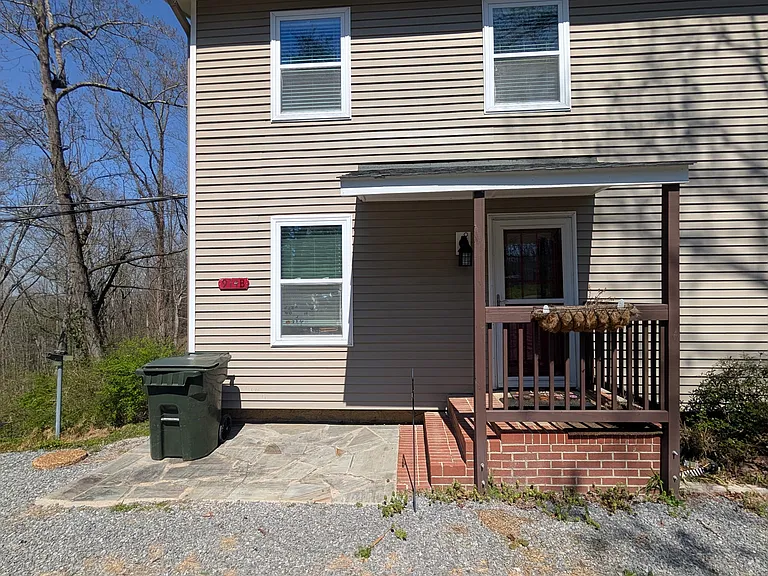 Entrance with covered porch