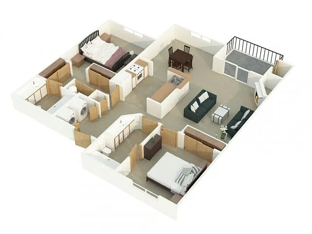 Floor plan 2X2