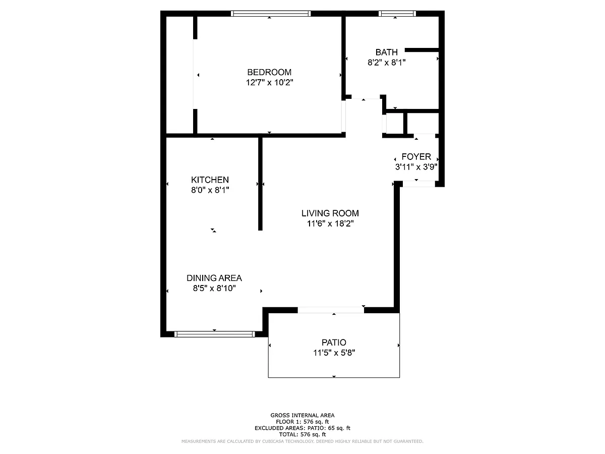 Floor plan 1 Bedroom