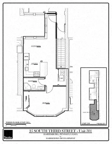Floor plan SOMA 25S- 301 - 1 Bedroom - 1Bathroom