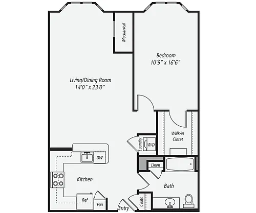Floor plan A3a-B 912