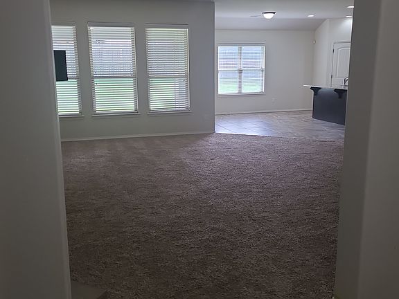 View from entry into living room