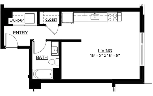 Floor plan Studio