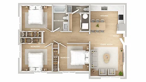 Floor plan 3 Bedroom